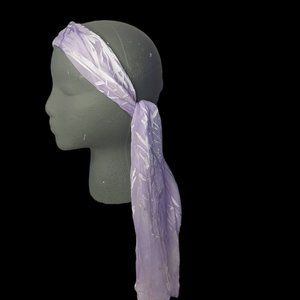 Hand Dyed Scarf Purple Sheer Spring Easter Mother's Day Wedding Artisan Made NEW